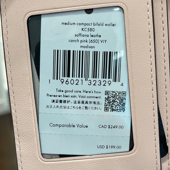 Kate Spade Madison Medium Compact Bifold Wallet Conch Pink
Color: Conch Pink
NWT - Picture 14 of 16